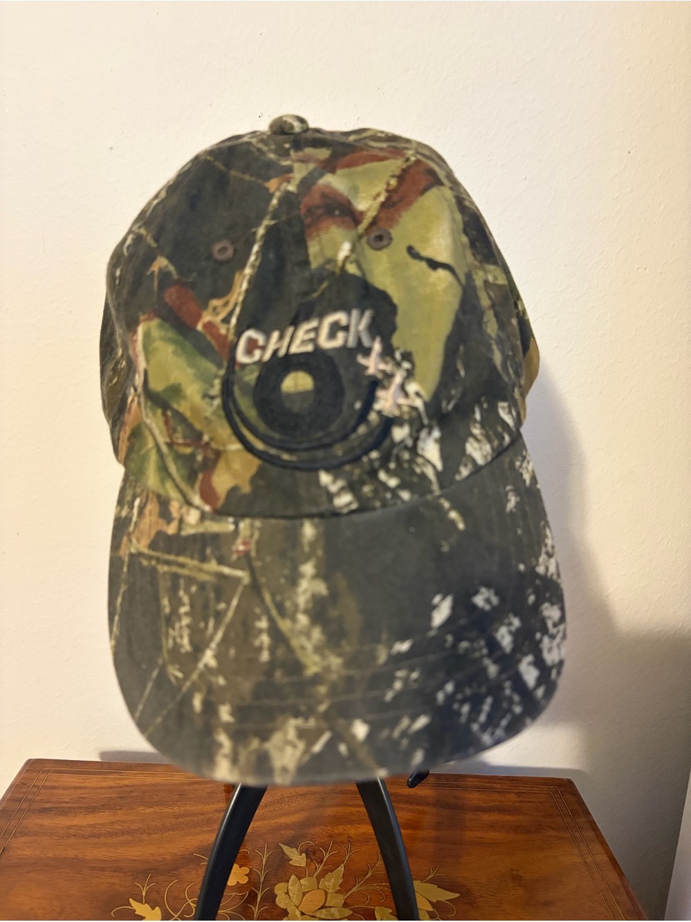 Mossy-Oak “Check 6” Baseball Cap - Green Camouflage Men’s Hat